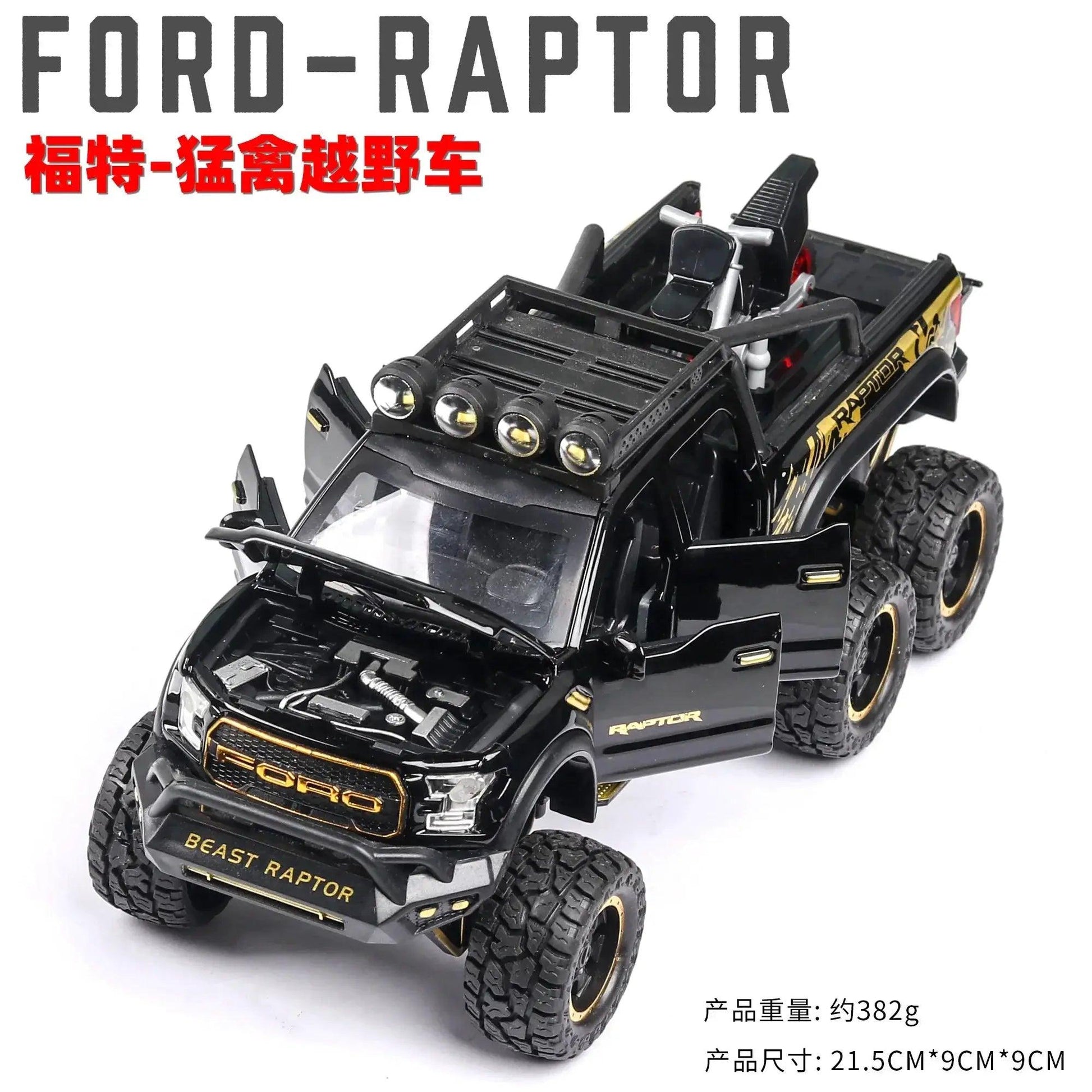  1:24 Diecast Ford Raptor Off Road Car Sound Lights -  ToylandEU™