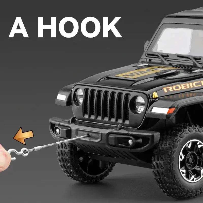  1:24 Diecast Jeep Wrangler Rubicon Pull Back Sound -  ToylandEU™