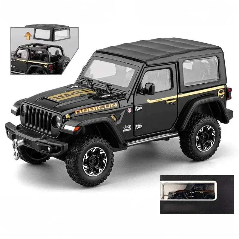  1:24 Diecast Jeep Wrangler Rubicon Pull Back Sound -  ToylandEU™