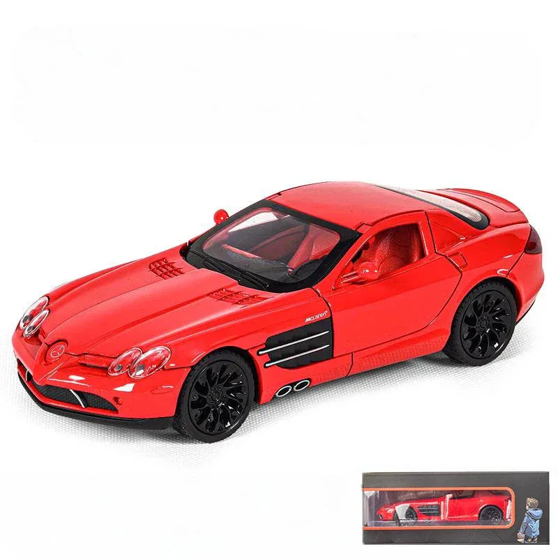1:24 Diecast Metal Benz SLR McLaren 722 With Sound And Light Pull Back - ToylandEU