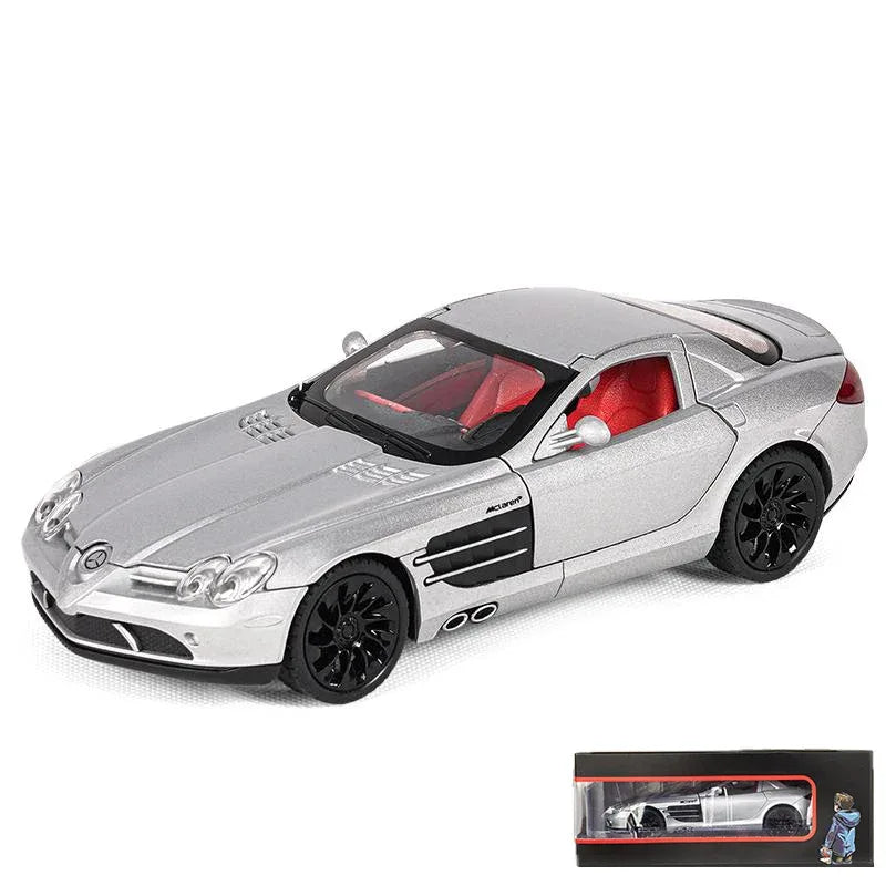 1:24 Diecast Metal Benz SLR McLaren 722 With Sound And Light Pull Back - ToylandEU