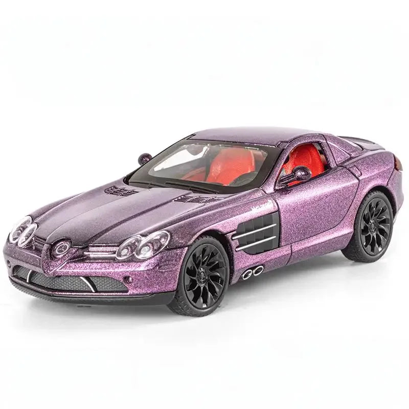 1:24 Diecast Metal Benz SLR McLaren 722 With Sound And Light Pull Back - ToylandEU
