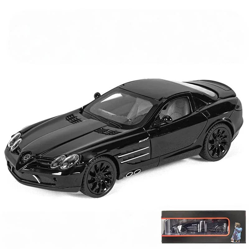 1:24 Diecast Metal Benz SLR McLaren 722 With Sound And Light Pull Back - ToylandEU
