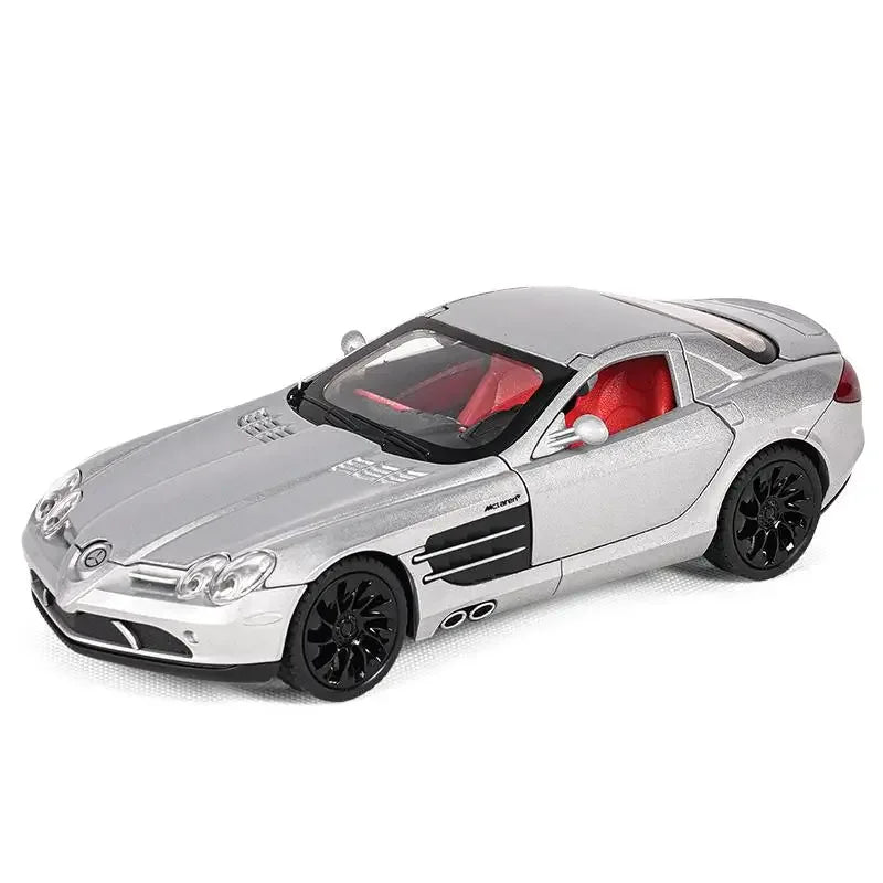 1:24 Diecast Metal Benz SLR McLaren 722 With Sound And Light Pull Back - ToylandEU