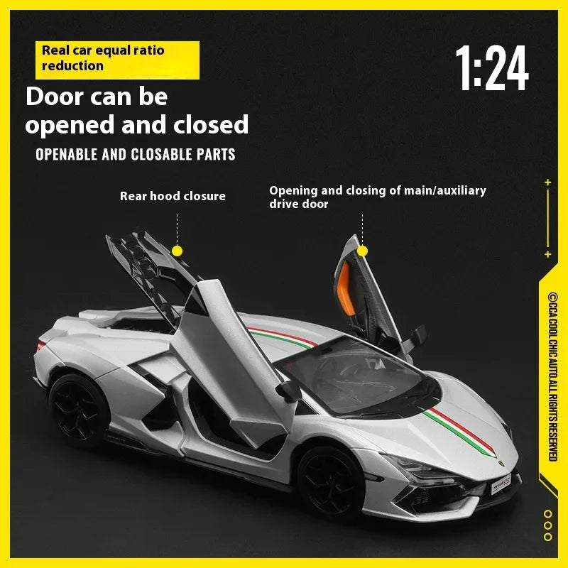 1:24 Diecast Metal Lamborghini Revuelto Model Car - ToylandEU