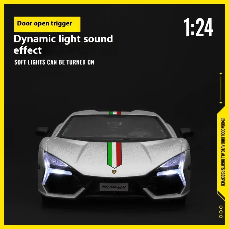 1:24 Diecast Metal Lamborghini Revuelto Model Car - ToylandEU