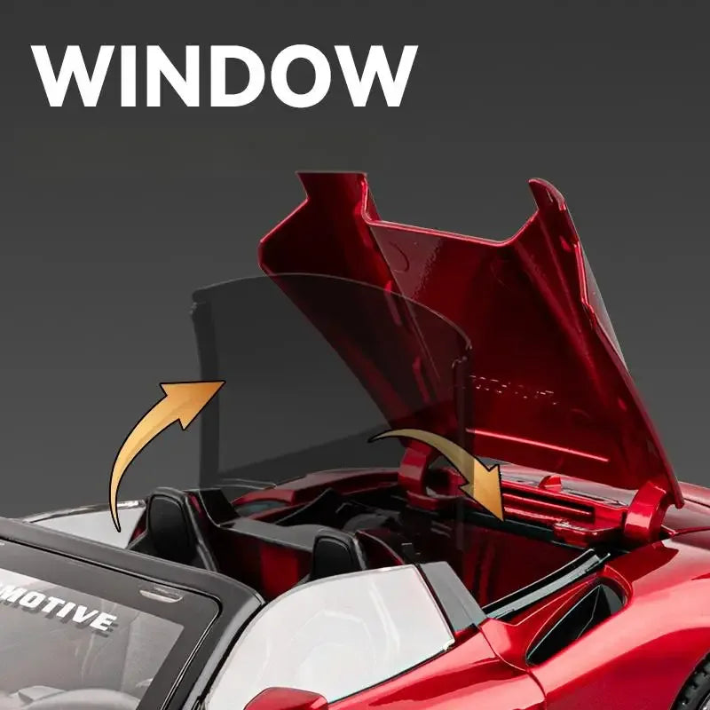 1:24 Diecast Metal Maserati MC20 Convertible Car With Sound And Light Pull Back - ToylandEU