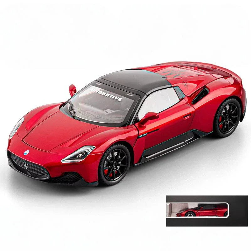 1:24 Diecast Metal Maserati MC20 Convertible Car With Sound And Light Pull Back - ToylandEU