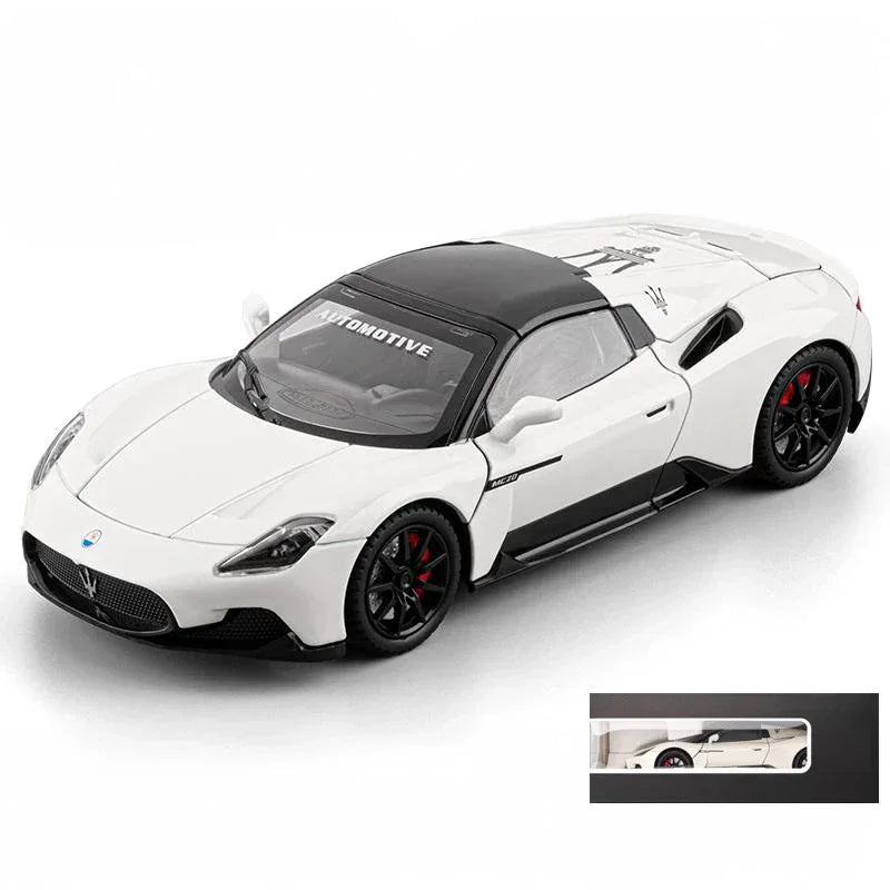 1:24 Diecast Metal Maserati MC20 Convertible Car With Sound And Light Pull Back - ToylandEU