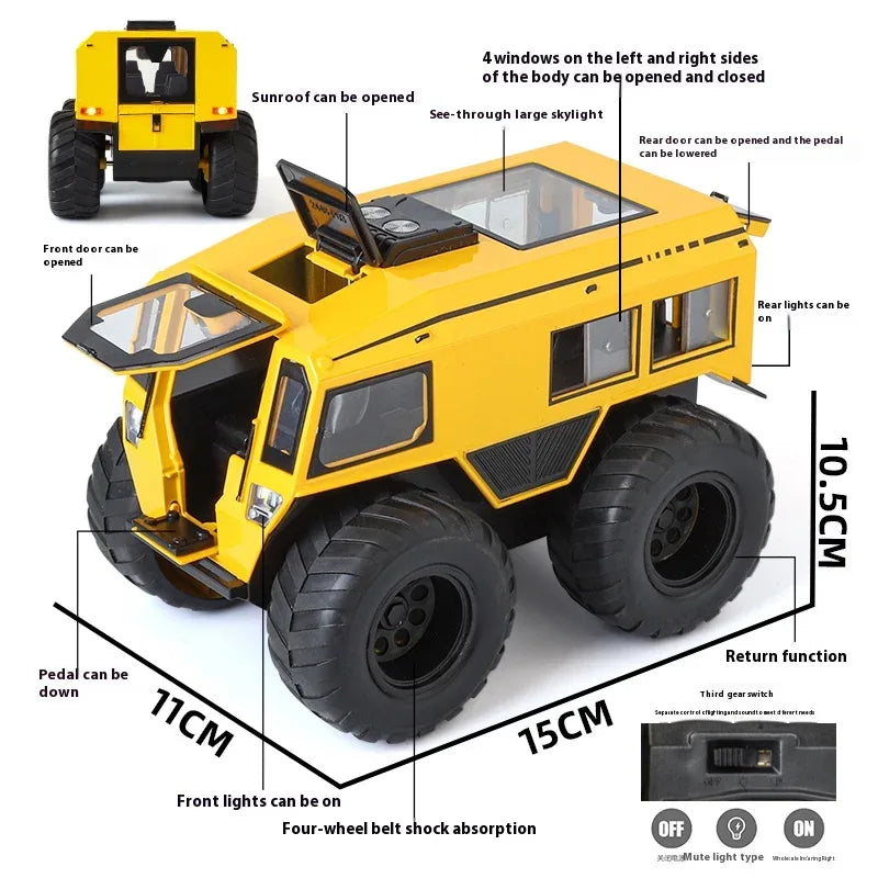 1:24 Diecast Metal Sherp All Terrain Off Road Vehicle with Sound Light - ToylandEU