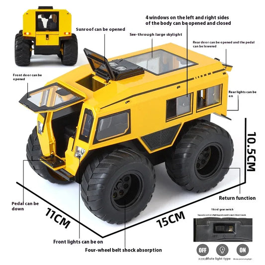1:24 Diecast Metal Sherp All Terrain Off Road Vehicle with Sound Light - ToylandEU