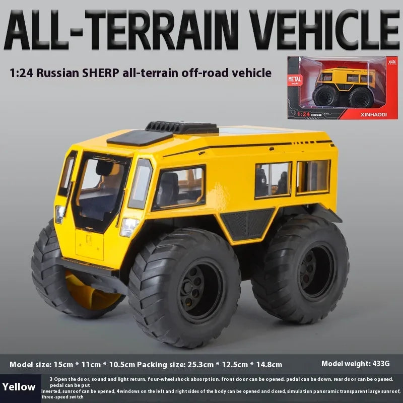 1:24 Diecast Metal Sherp All Terrain Off Road Vehicle with Sound Light - ToylandEU