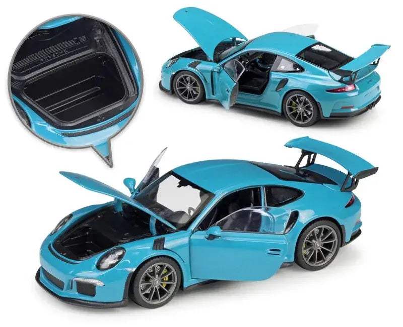 1:24 Diecast Porsche 911 GT3 RS Model Car Premium Metal - ToylandEU