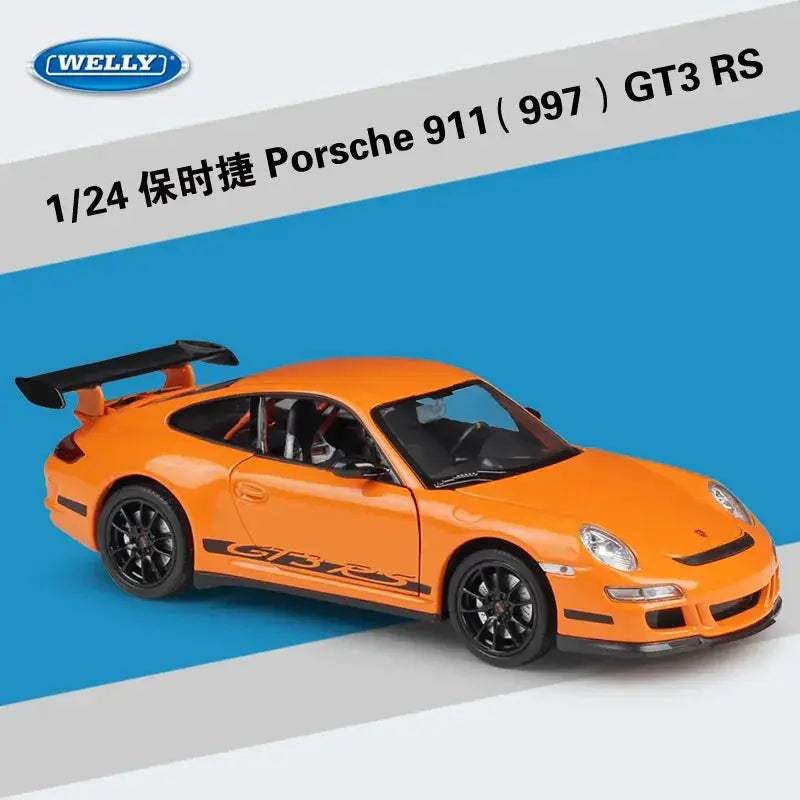 1:24 Diecast Porsche 911 GT3 RS Model Car Premium Metal - ToylandEU