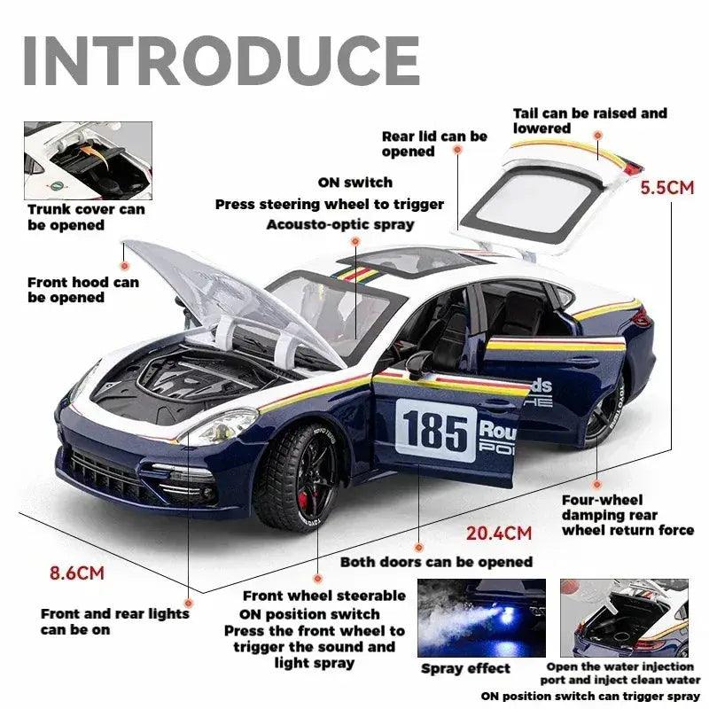  1 24 Diecast Porsche Panamera Alloy Model Pull Back -  ToylandEU™