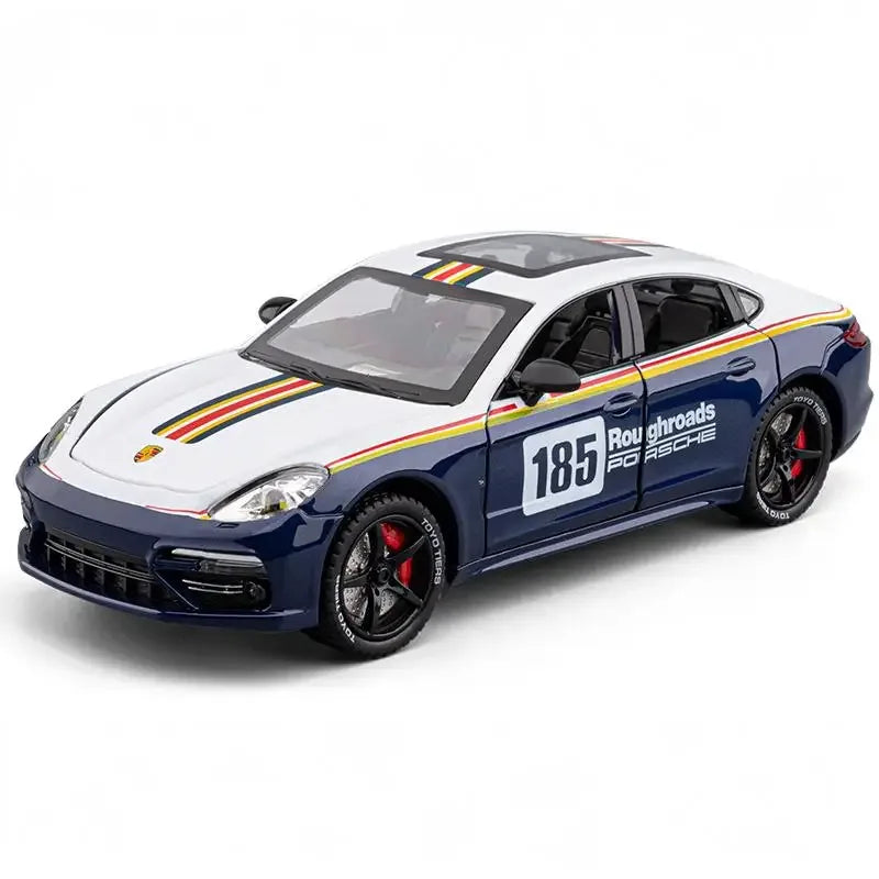 1:24 Diecast Porsche Panamera Track Metal Model Car With Light Pull Back - ToylandEU