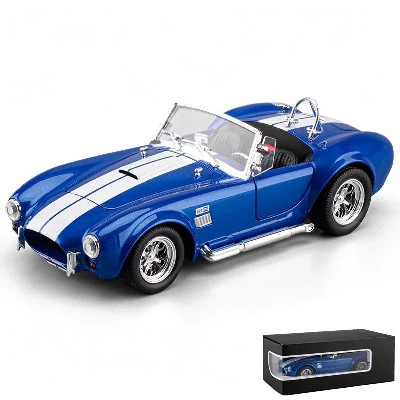 1:24 Ford Shelby Cobra 427 Roadster Die Cast Alloy Model With Sound And Light - ToylandEU