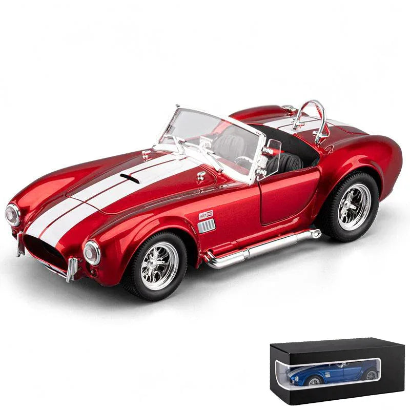 1:24 Ford Shelby Cobra 427 Roadster Die Cast Alloy Model With Sound And Light - ToylandEU