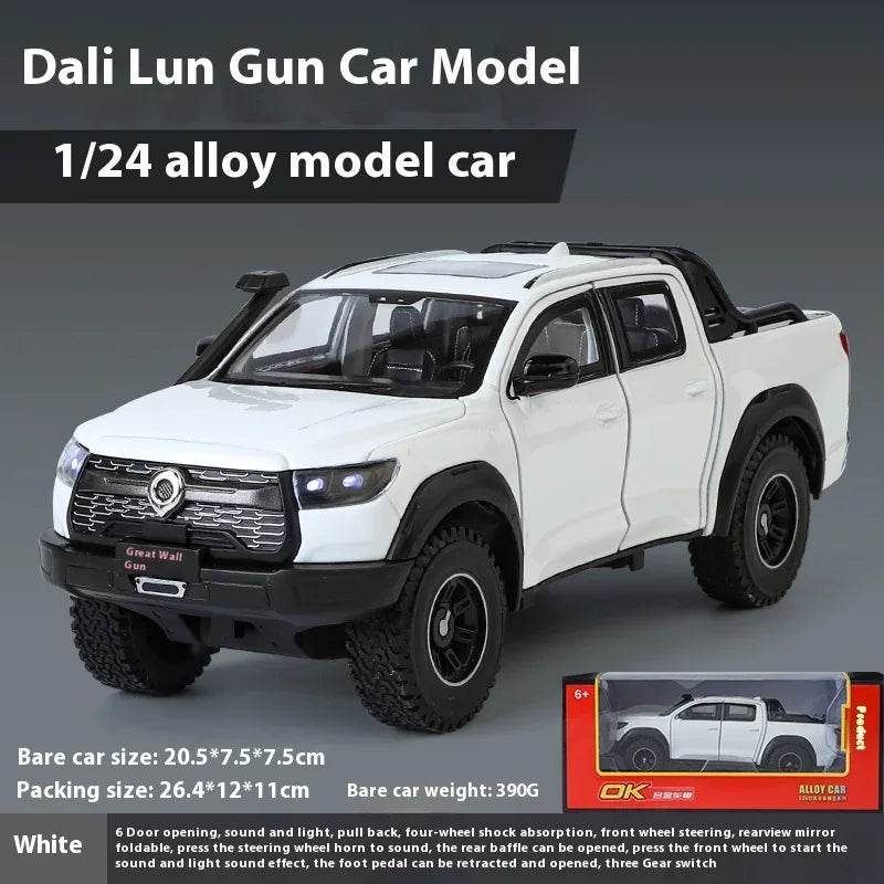 1:24 GWM Cannon POER Diecast Alloy Off-Road SUV Sound and Light - ToylandEU