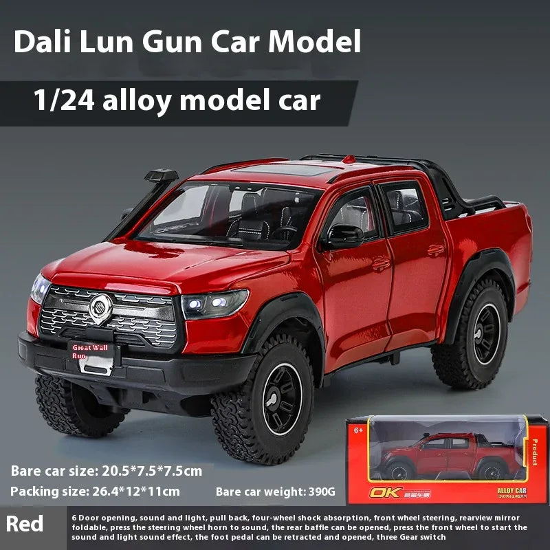 1:24 GWM Cannon POER Diecast Alloy Off-Road SUV Sound and Light - ToylandEU