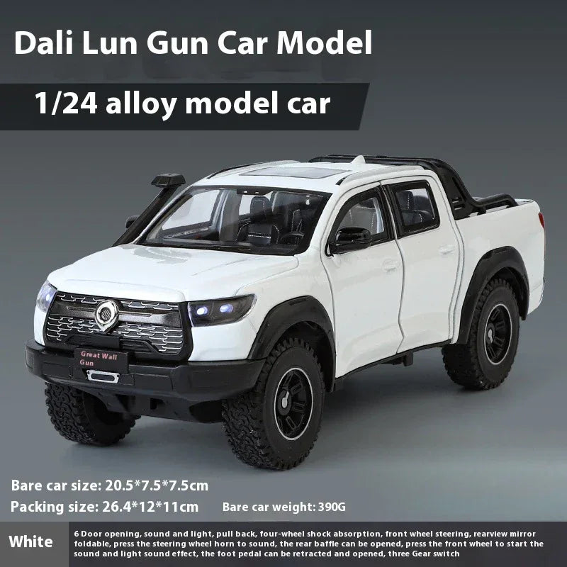 1:24 GWM Cannon POER Diecast Alloy Off-Road SUV Sound and Light - ToylandEU