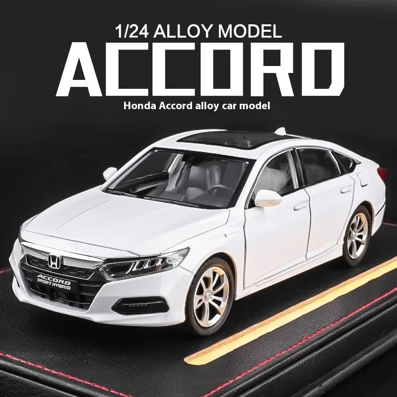 1:24 Honda Accord Diecast Car Model With Sound And Light For Collectors - ToylandEU