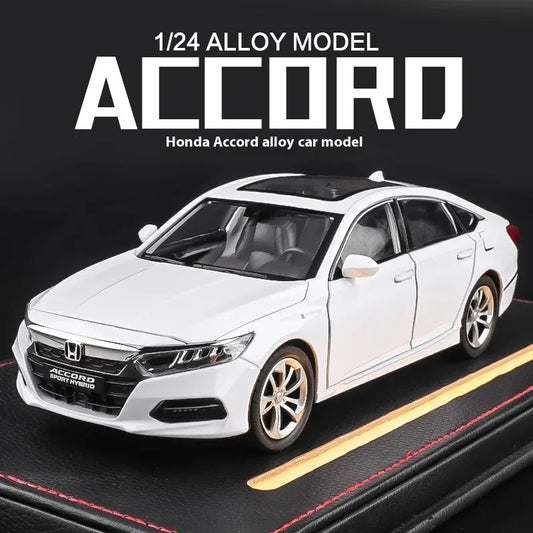 1:24 Honda Accord Diecast Car Model With Sound And Light For Collectors - ToylandEU