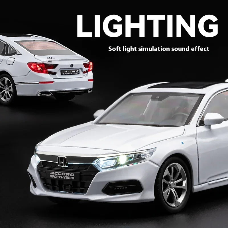 1:24 Honda Accord Diecast Car Model With Sound And Light For Collectors - ToylandEU