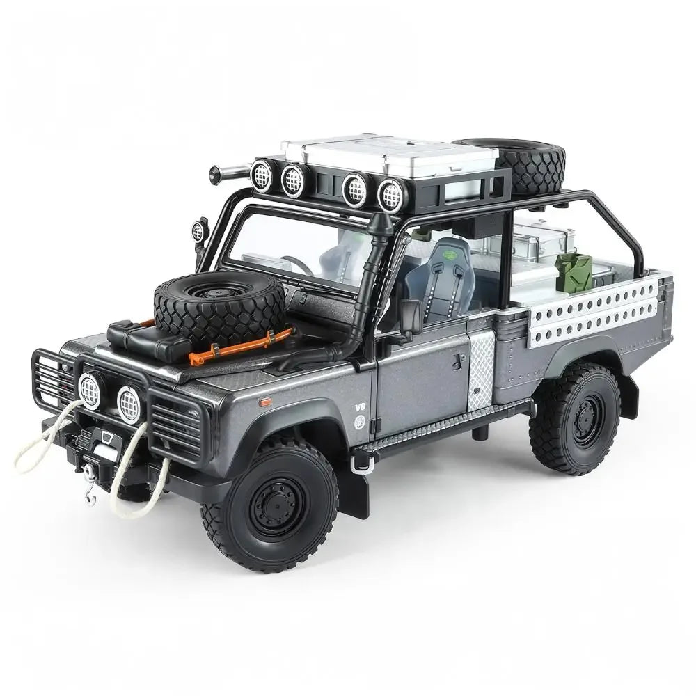 1:24 Land Rover Defender 90 Diecast Metal Model Car Tomb Raider Edition - ToylandEU