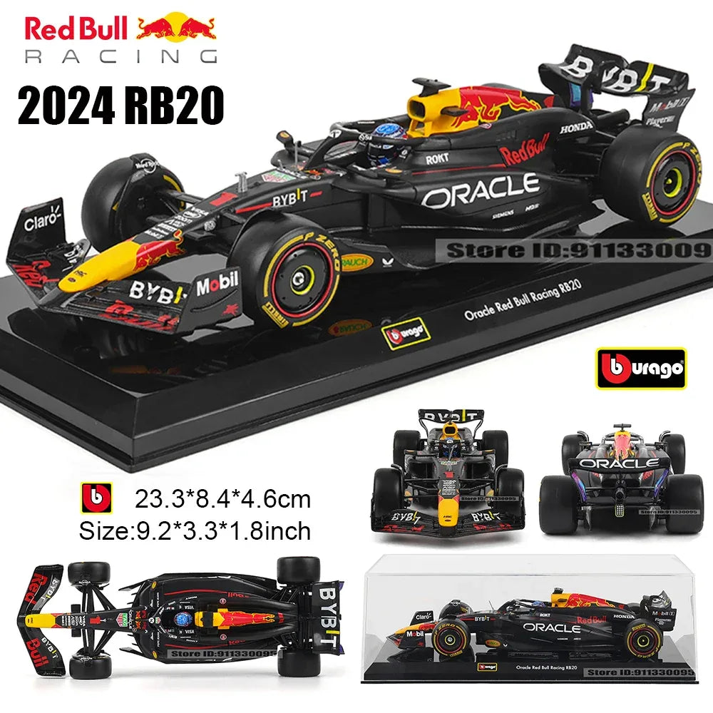 1:24 Licensed Diecast F1 Car Model Red Bull Racing - ToylandEU