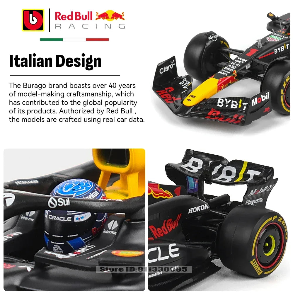 1:24 Licensed Diecast F1 Car Model Red Bull Racing - ToylandEU