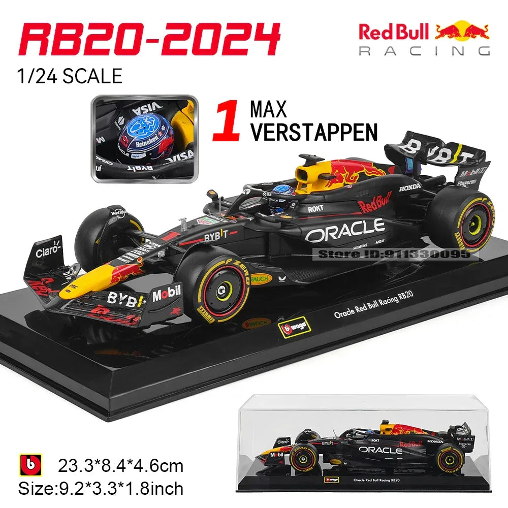 1:24 Licensed Diecast F1 Car Model Red Bull Racing - ToylandEU