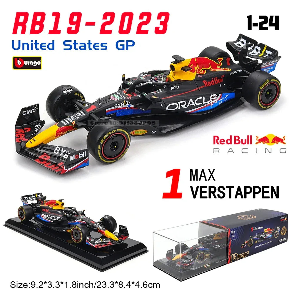 1:24 Licensed Diecast F1 Car Model Red Bull Racing - ToylandEU