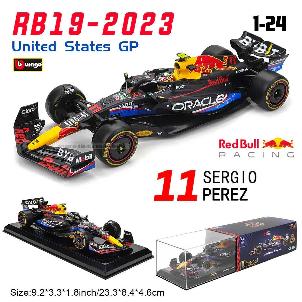 1:24 Licensed Diecast F1 Car Model Red Bull Racing - ToylandEU