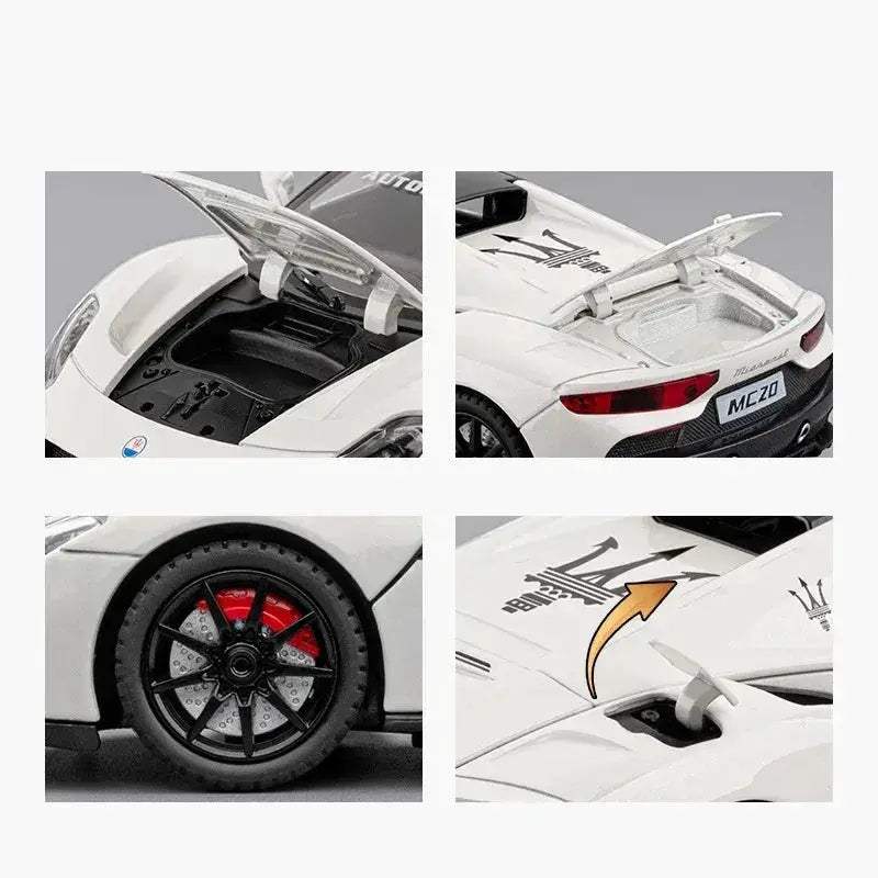  1:24 MC20 Diecast Metal Model PullBack Sound Light -  ToylandEU™