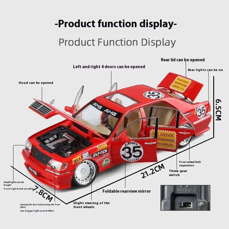 1 24 Mercedes Benz S W140 320SEL Diecast Metal Model Car - ToylandEU