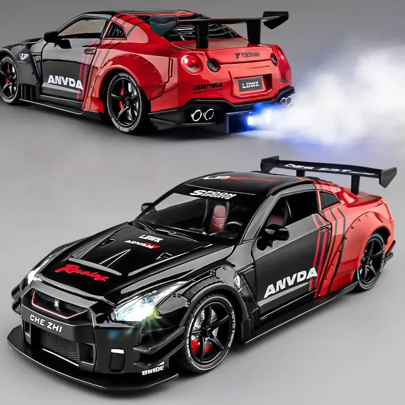 1:24 Nissan GTR R35 Diecast Model Car With Sound And Light - ToylandEU