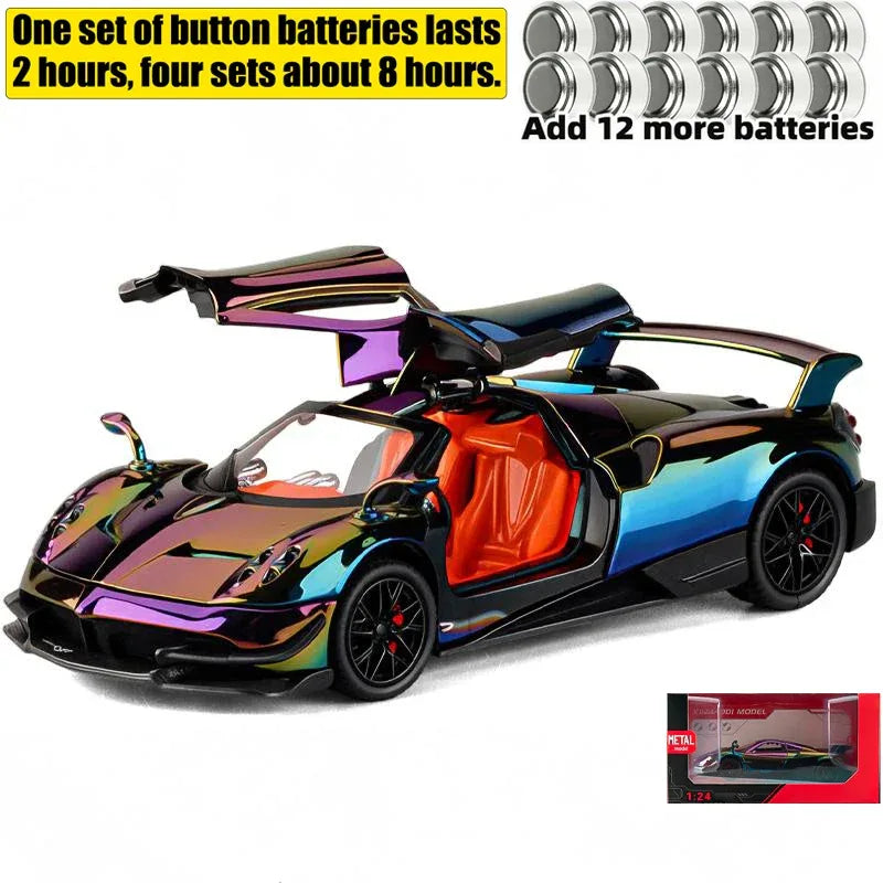 1:24 Pagani Huayra Dinastia BC Diecast Metal Model With Light - ToylandEU