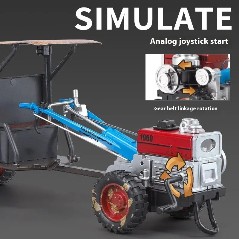 1 24 Scale Alloy Diecast Walking Tractor Model With Sound And Lights - ToylandEU