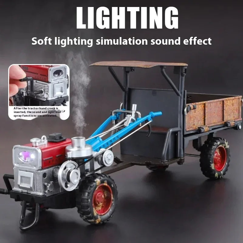 1 24 Scale Alloy Diecast Walking Tractor Model With Sound And Lights - ToylandEU