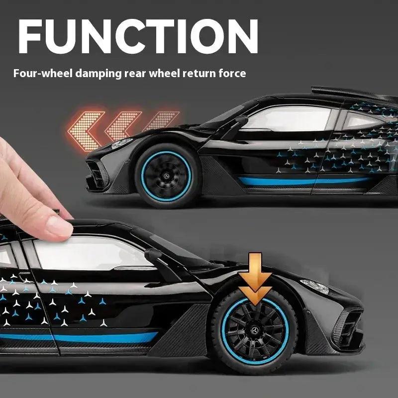  1 24 Scale Benz AMG One Diecast Car Metal Sound Light -  ToylandEU™