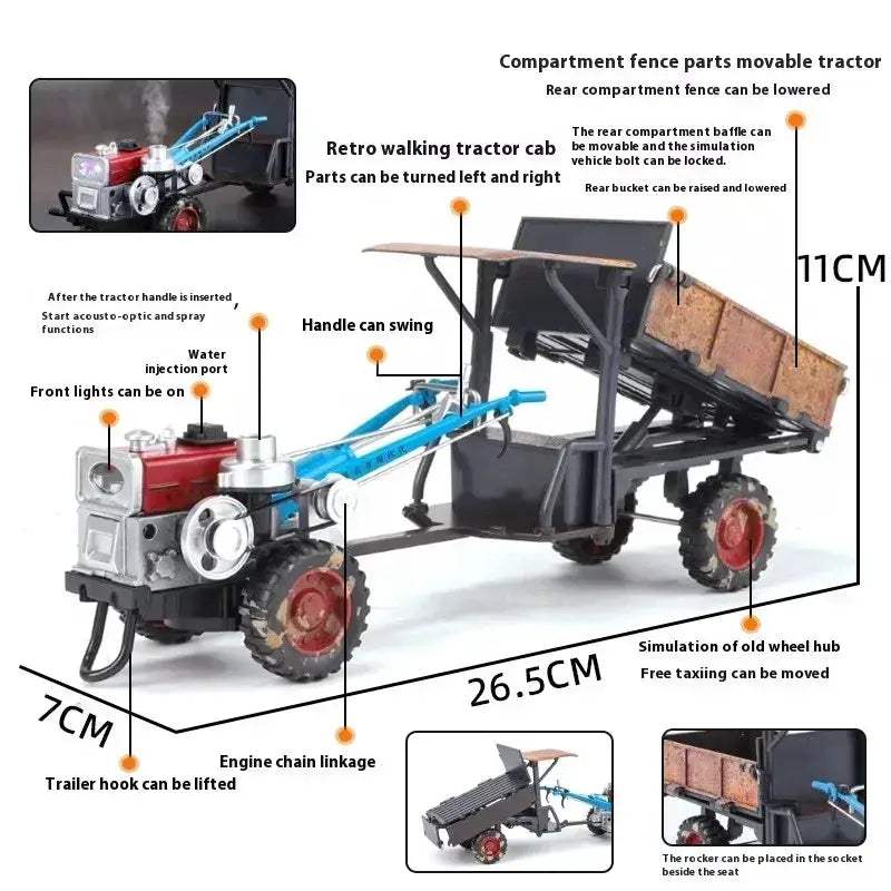  1 24 Scale Diecast Alloy Tractor Model Sound And Light -  ToylandEU™