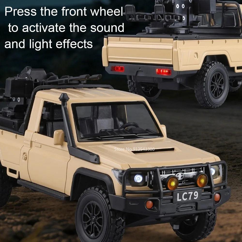 1:24 Scale Diecast Car | Pull-Back Sound & Light | Toylandeu™
