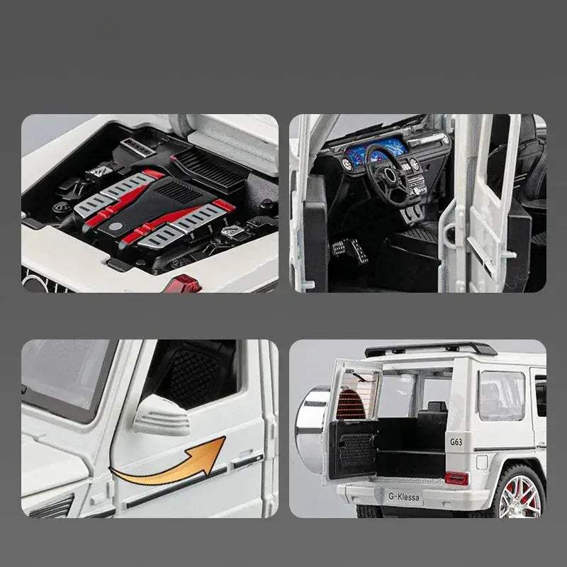  1 24 Scale Diecast G63 RC SUV Alloy Car Sound Light -  ToylandEU™