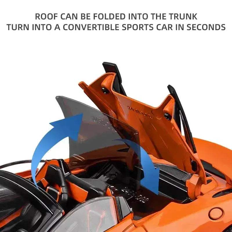 1 24 Scale Diecast McLaren 720S Metal Car With Sound And Lights - ToylandEU
