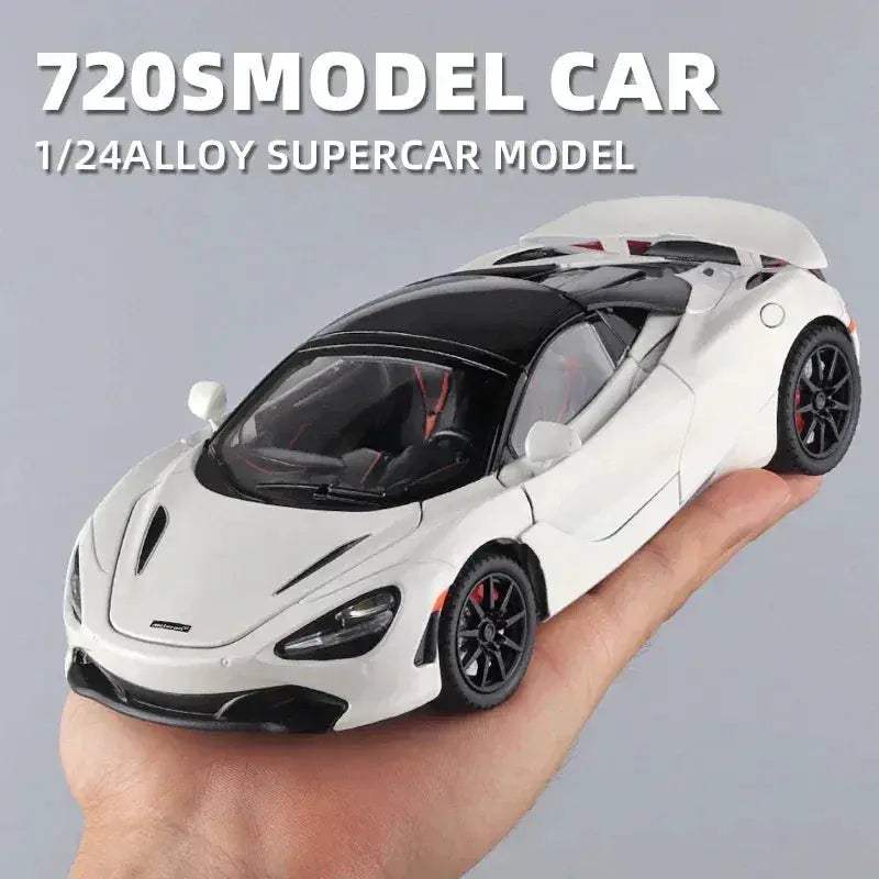 1 24 Scale Diecast McLaren 720S Metal Car With Sound And Lights - ToylandEU