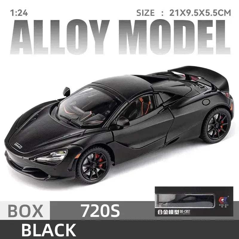 1 24 Scale Diecast McLaren 720S Metal Car With Sound And Lights - ToylandEU