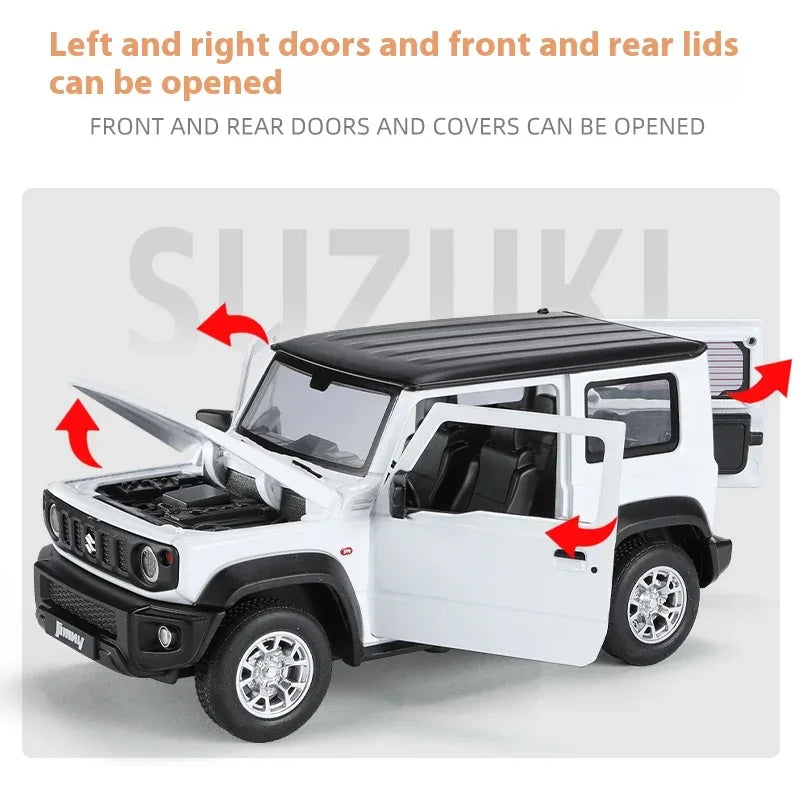 1:24 Scale Diecast Suzuki Jimny Off Road SUV Metal With Sound And Light - ToylandEU
