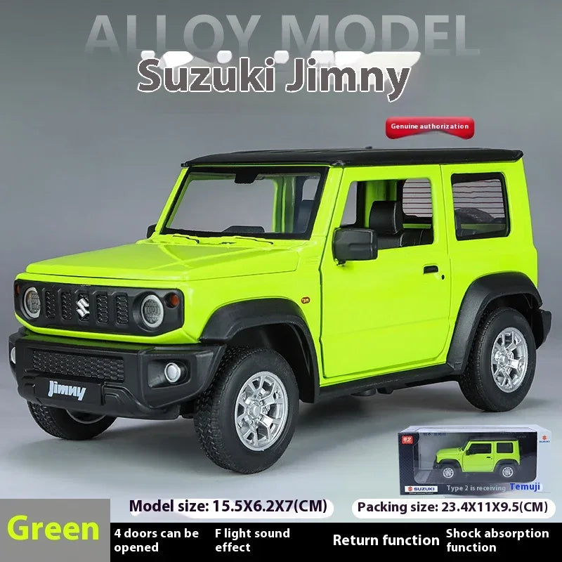 1:24 Scale Diecast Suzuki Jimny Off Road SUV Metal With Sound And Light - ToylandEU