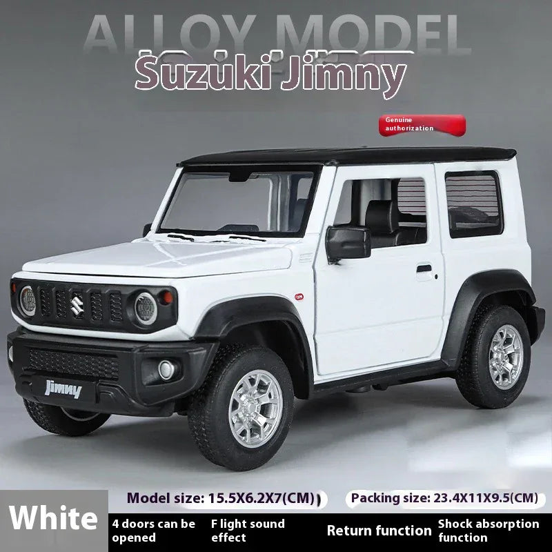 1:24 Scale Diecast Suzuki Jimny Off Road SUV Metal With Sound And Light - ToylandEU